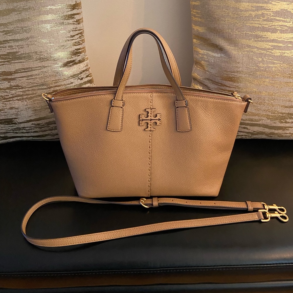 “SOLD” Tory Burch McGraw Top-Zip Satchel - Picture 1 of 13